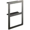 Image de WENKO Porte-serviettes Duo Montella - Porte-serviettes à visser, inoxydable, Aluminium, 27 x 44 x 12 cm, Anthracite