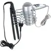 Image de WENKO Porte Sèche Cheveux et lisseur Classic, INOX Argent, 20x12x12 cm