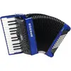 Image de Hohner Bravo II 48 Blauw, Silent Key accordeon