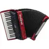 Image de Hohner Bravo III 80 Rood, Silent Key accordeon