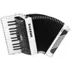 Image de Hohner Bravo II 48 Wit, Silent Key accordeon