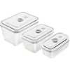 Image de Zwilling Lot de 3 boîtes sous vide, S/M/L, verre, blanc Fresh & Save