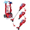 Image de Theo Klein 6720 Vileda Chariot à balai avec aspirateur vertical I Accessoires tels que serpillère, seau, balai et pelle à main I Dimensions : 29 cm x 24 cm x 60 cm I Jouet pour enfants à partir de 3