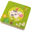 Image de Puzzle en Bois les Amis de la Ferme HABA® - Puzzles bois 3D HB301647