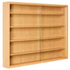 Image de Inter Link - Vitrine Murale pour Objets de Collection   Armoire de rangement avec 4 étagères   5 Compartiments - pour Miniatures - MDF - Décor Hêtre