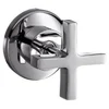 Image de Hansgrohe 39965000 7847355 Citterio Kit de Couleurs pour Soupape de blocage encastrée avec poignée croisée Chromé