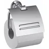 Image de Hansgrohe 42036000 Montreux Porte Papier Toilette avec Couvercle Chromé
