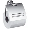 Image de Hansgrohe 42036820 Porte-rouleau de papier toilette avec couverture, nickel brossé