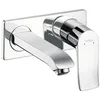 Image de hansgrohe Metris Mitigeur lavabo mural encastré avec bec 16.5 cm, Chromé, 31085000