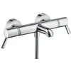 Image de hansgrohe Ecostat Thermostatique bain/douche Comfort Care apparent avec poignées extra longues, Chromé, 13115000