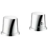 Image de Hansgrohe 12422000 7849838 Starck Organic Kit de Couleurs pour Thermostat de bord de bac à 2 trous Chromé