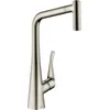 Image de hansgrohe Metris M71 Mitigeur cuisine 320, avec douchette extractible, 2jet, Aspect acier inox, 14820800