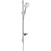 Image de hansgrohe Raindance Select S Set de douche 120 3jet avec barre de douche 90 cm et porte-savon, Blanc/Chromé, 26631400