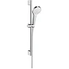 Image de hansgrohe Croma Select S Set de douche 1jet avec barre de douche 65 cm, Blanc/Chromé, 26564400