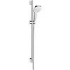 Image de hansgrohe Croma Select E Set de douche Vario avec barre de douche 90 cm, Blanc/Chromé, 26592400
