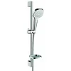 Image de hansgrohe Croma Select E Set de douche Vario avec barre de douche 65 cm et porte-savon, Blanc/Chromé, 26586400