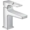 Image de hansgrohe Metropol Mitigeur lavabo 100 avec poignée étrier et vidage Push-Open, Chromé, 74500000