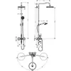 Image de AX Montreux Showerpipe Levier BN
