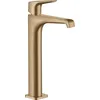 Image de Hansgrohe Axor Citterio E Mitigeur de lavabo à levier unique 250 avec poignée à levier sans timon - Couleur : bronze brossé