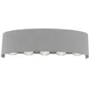 Image de Paul Neuhaus LED-Wandleuchte, ovale Form, warmweiße Lichtfarbe, modern, silber (9489-21)