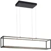 Image de Paul Neuhaus Suspension LED Contura en métal, 3 niveaux d'intensité tactile, blanc chaud