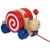 Image de Jouet Goki Escargot à trainer Wanjah - Jouets en bois GK54977
