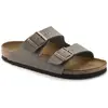 Image de Birkenstock Arizona Birko Flor, Mules Homme, Pierre Nubuck Stone Birko Flor Nubuck, 35 EU