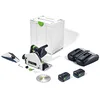 Image de Festool Scie plongeante sans fil TSC 55 5,0 KEBI-Plus/XL (avec batteries rechargeables, chargeur rapide, lame de scie circulaire, protection anti-éclats, fenêtre de visualisation, sac collecteur de