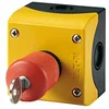 Image de Eaton 216523 M22-PVS/kc11/iy Tenue de secours/en de Bouton, D = 38 mm, schlüsselentriegelt, non éclairé, 1 NC, 1 NO, construction, rouge, jaune