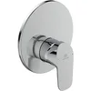 Image de Ideal Standard Mitigeur de douche Ceraflex - Kit 2 - Mitigeur monocommande pour montage mural avec rosace de 163 mm en plastique et levier en métal - Cartouche CLICK - Surface chromée