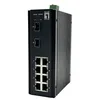 Image de LevelOne IGU-1071 Commutateur industriel 10 ports L2 Plus Géré Gigabit, 8 x 1GbE RJ45, 2 x 1/2,5GbE SFP, rail DIN -40 °C à 75 °C