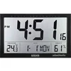 Image de Eurochron EFWU Jumbo 100 Horloge murale radio-pilotée 370 mm x 230 mm x 30 mm Noir
