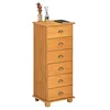 Image de IDIMEX Colmar Armoire à tiroirs avec 6 tiroirs en pin massif teinté et ciré style maison de campagne