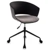 Image de IDIMEX Chaise de Bureau pivotante DAGMA, réglable en Hauteur, Style Moderne, avec Coussin d’Assise en Tissu, sur roulettes, Noir