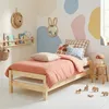 Image de IDIMEX Lot de 2 Lits superposables RINO 80 x 190 cm, Lits Simples 1 Place, Couchage d'appoint, en pin Massif Vernis Naturel