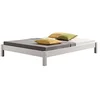 Image de IDIMEX Lit futon Double pour Adulte Taifun 140 x 200 cm, 2 Personnes, 2 Places, pin Massif lasuré Blanc