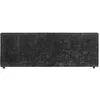 Image de IDIMEX Tête de lit ELOWA 160 rembourrée, en Tissu Polyester pour lit 160 cm, sur Pieds en Plastique, Noir