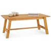 Image de IDIMEX Table basse LUZERNA 45 x 60 cm en bois massif teinté/ciré - Table de salon rectangulaire, idéale comme table de canapé et table d'appoint pour le salon moderne