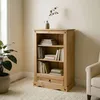 Image de IDIMEX Bibliothèque Salsa étagère en Bois Style Mexicain avec 2 tablettes et 1 tiroir, dim 81 x 110 x 33 cm, en pin Massif Finition teintée/cirée