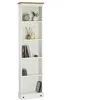 Image de IDIMEX Bibliothèque Campo étagère en Bois Style Mexicain avec 4 tablettes, en pin Massif lasuré Blanc et Brun