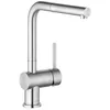 Image de Kludi Robinet de cuisine L-Steel résistant à la pression - Orientable et extensible - Acier inoxydable