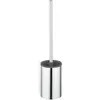Image de KEUCO Brosse de toilette en acier inoxydable et plastique gris - Montage mural - Brosse WC avec support pour salle de bain et WC invités