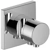 Image de Keuco IXMO luminaire 59556, robinet d'inverseur à 2 voies avec prise de tuyau et support de douche, encastré, Poignée confortable, Couleur: Chrome - 59556011202