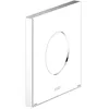 Image de KEUCO Rosace murale grande taille pour mitigeur monocommande et mitigeur de douche encastré, carrée, couleur : chromé