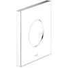 Image de KEUCO Rosace murale grande taille pour vannes et mitigeur thermostatique de douche encastré, carré, 59556010092, couleur : chromé