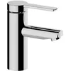 Image de KEUCO PLAN blue Mitigeur de lavabo monocommande 90 avec poignée de levier, sans bonde, saillie 107 mm, couleur : finition aluminium