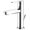 Image de Keuco IXMO Mitigeur de lavabo plat à levier unique 100, avec bonde à tirette, saillie 109 mm, 59502, couleur : chromé