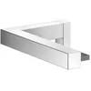 Image de KEUCO Porte-rouleau de papier toilette en métal chromé brillant avec frein à roulettes pour salle de bain et WC invités Edition 90 Square
