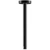 Image de KEUCO Bras de douche, raccord de plafond, rond, saillie 300 mm, 51689370300, couleur : noir mat