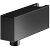 Image de KEUCO Raccord de tuyau avec support pour tuyau en fonte, 59993370000, couleur : noir mat